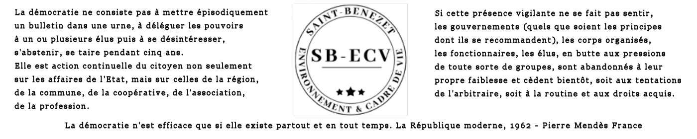 Saint-Bénézet Environnement et Cadre de Vie